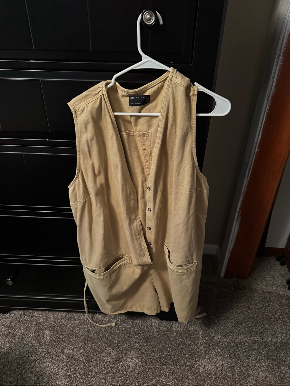 ASOS Beige Utility Romper - Picture 2 of 7